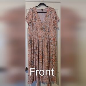 Torrid Floral V-Neck Dress